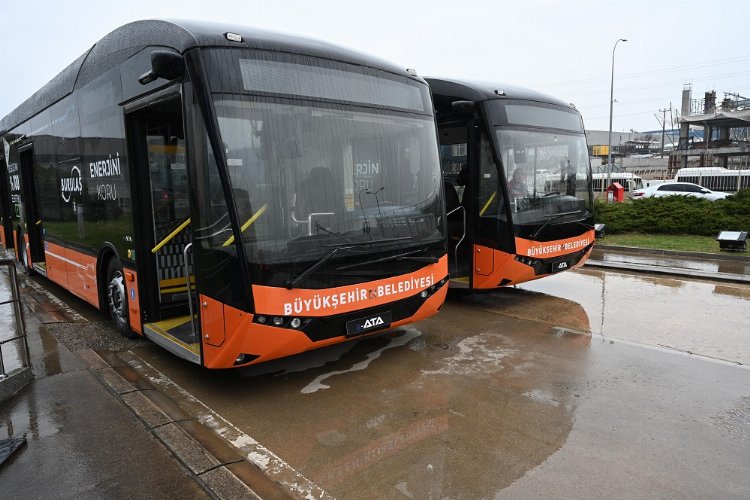 Bursa'nın ulaşım filosuna iki 'elektrikli otobüs'